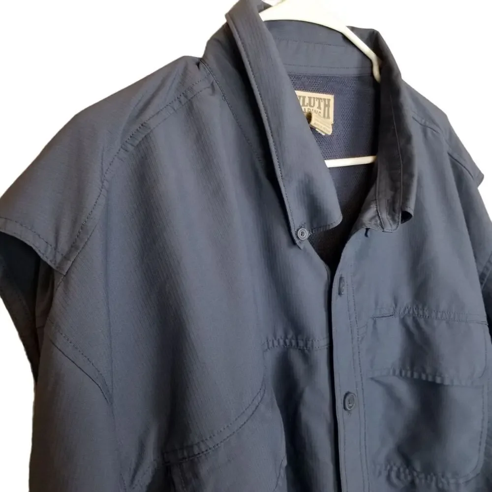 Duluth Trading Co Mens Vented Shirt 3XL Gorpcore Utility Outdoor Camping Fishing
